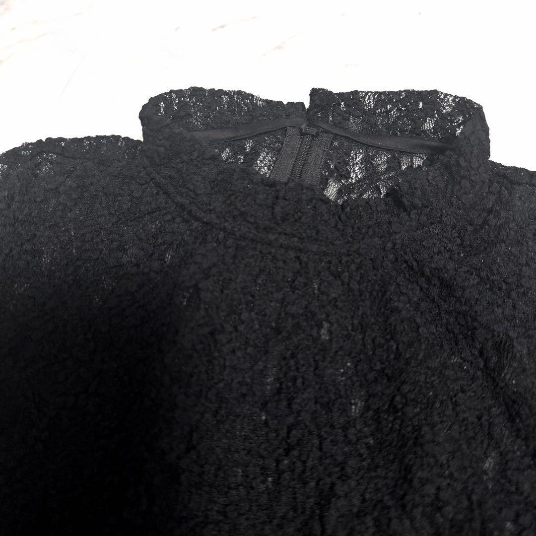 【美品】完売品✨️アニュアンス ヴィンテージ レース ドレス ロング 黒 美ライン