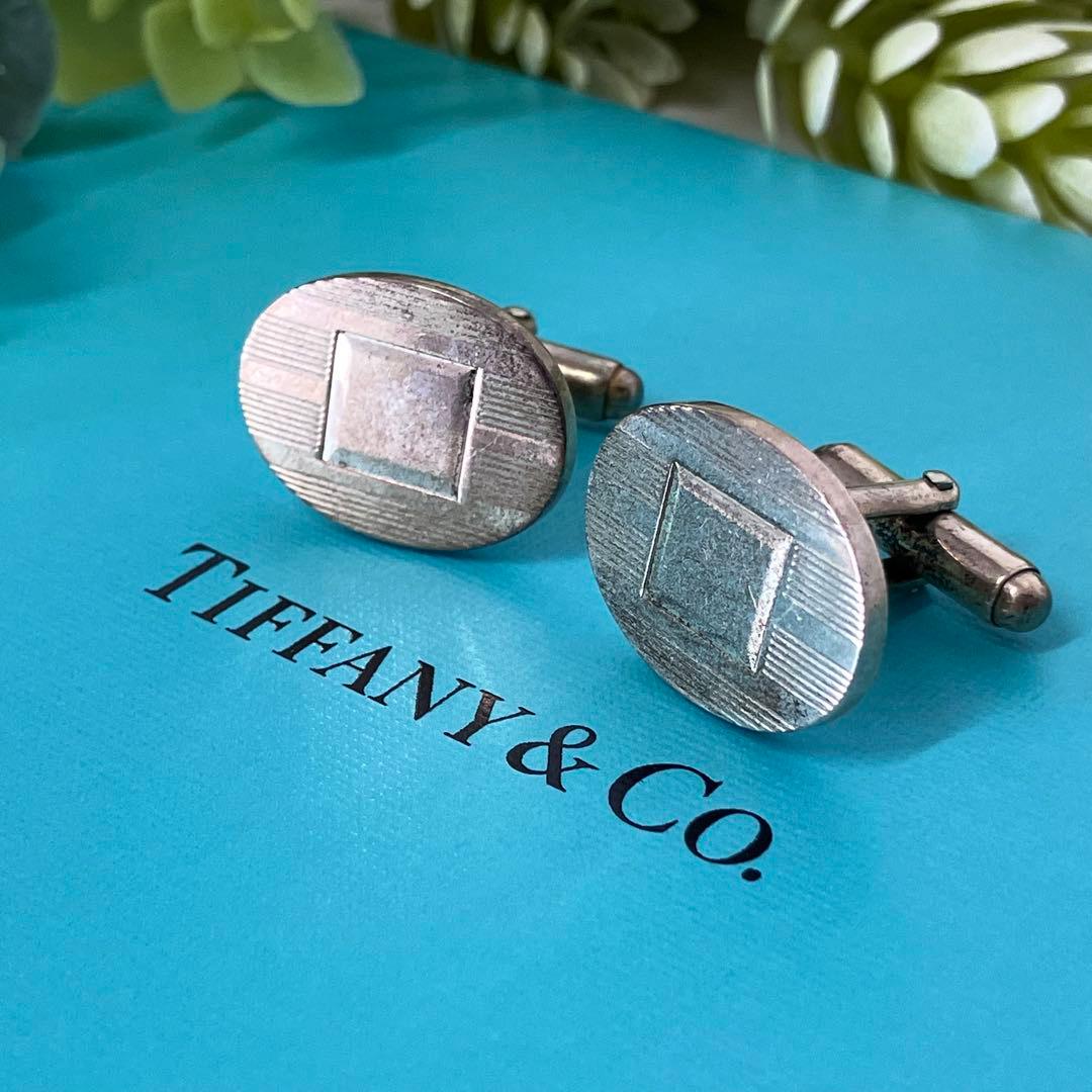 TIFFANY&Co.ティファニー カフス シルバー カフスボタン カフリンクス