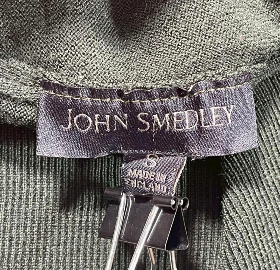 John Smedley メリノウール タートルネック ダークグリーン　S