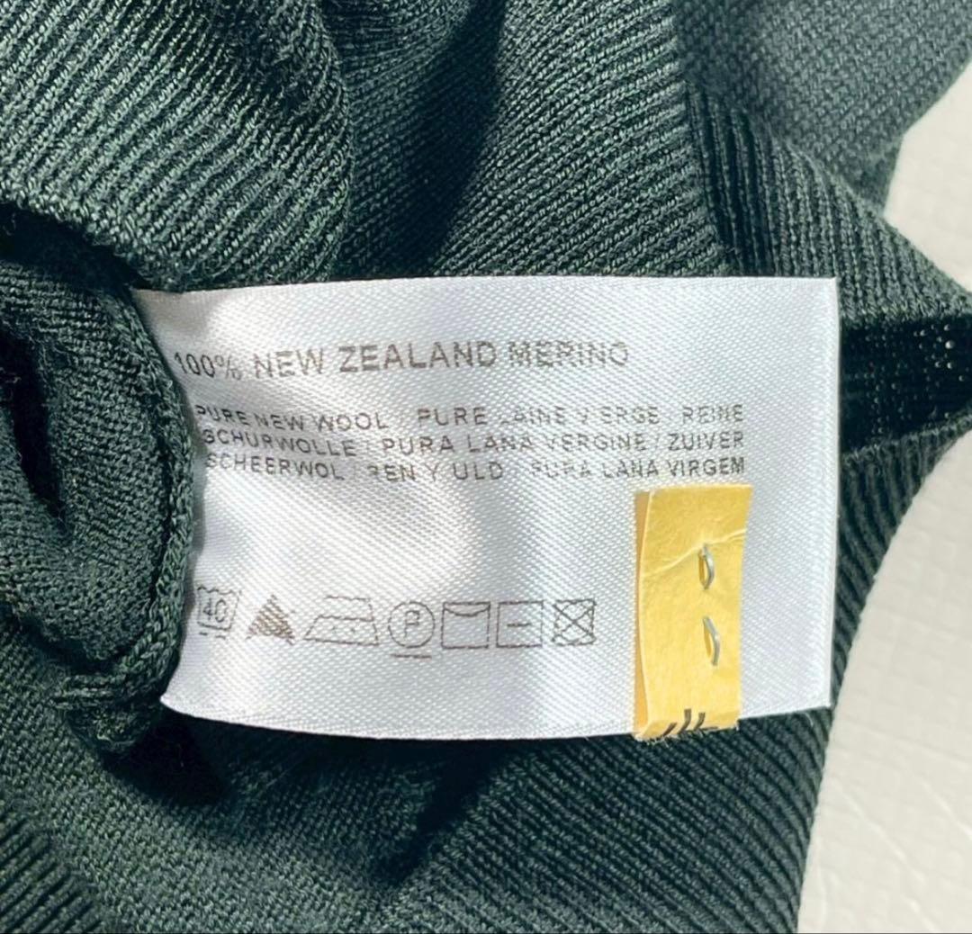 John Smedley メリノウール タートルネック ダークグリーン　S