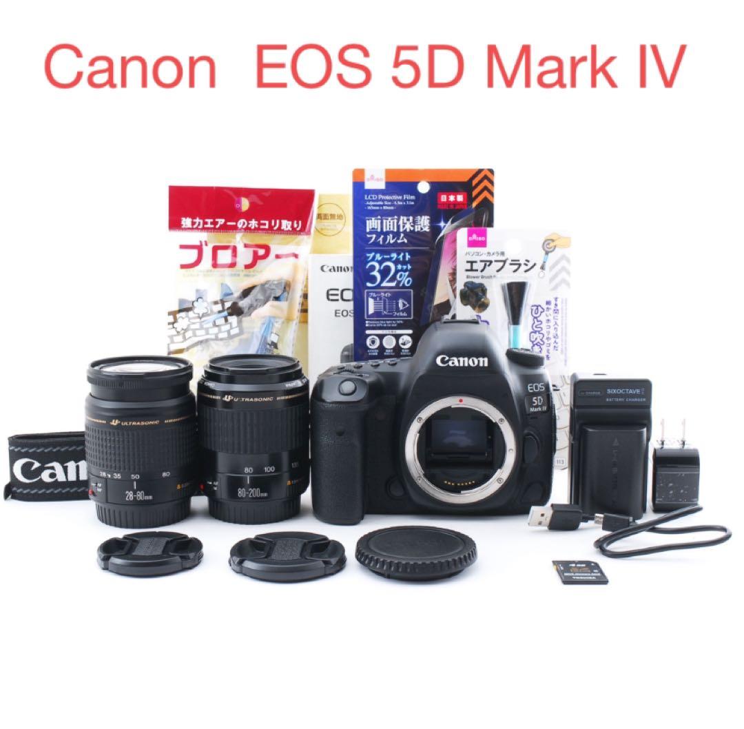 動画/保証/Canon EOS 5D Mark IV標準&望遠ダブルレンズセット