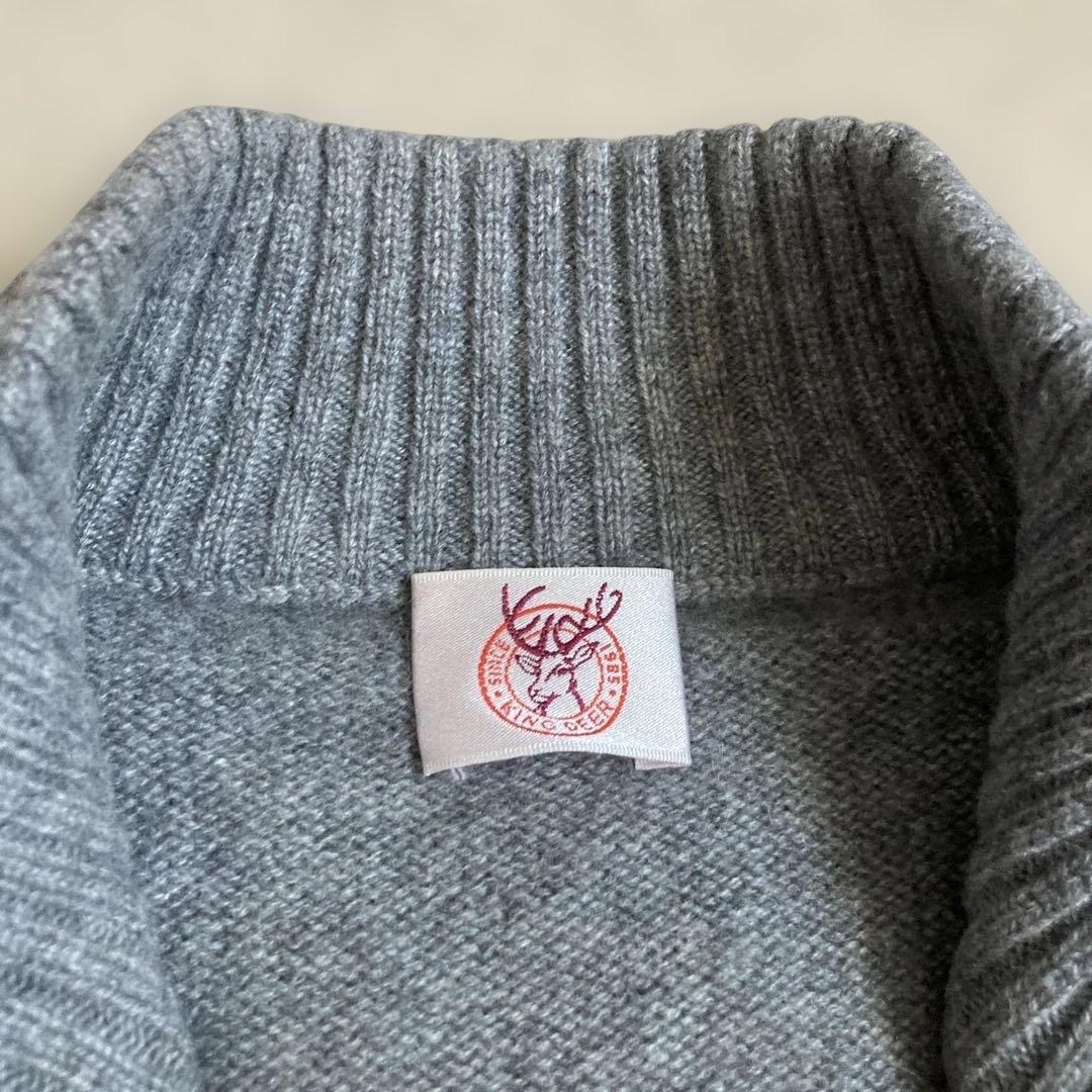 vintage KING DEERカシミヤ100% ハイネック ニット セーター