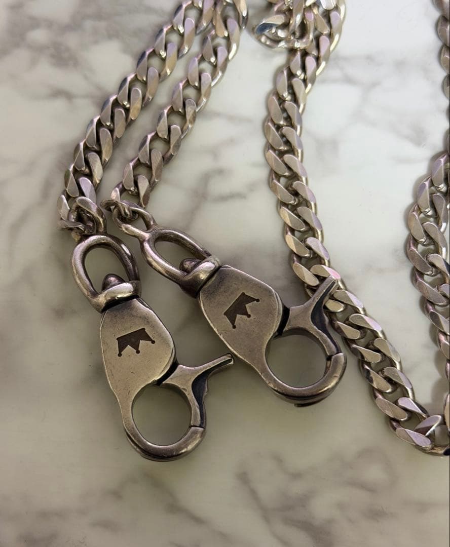 FAT tm ウォレットチェーン 喜平 シルバー 925