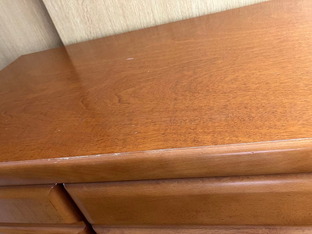 木製タンス　10引き出し ブラウン