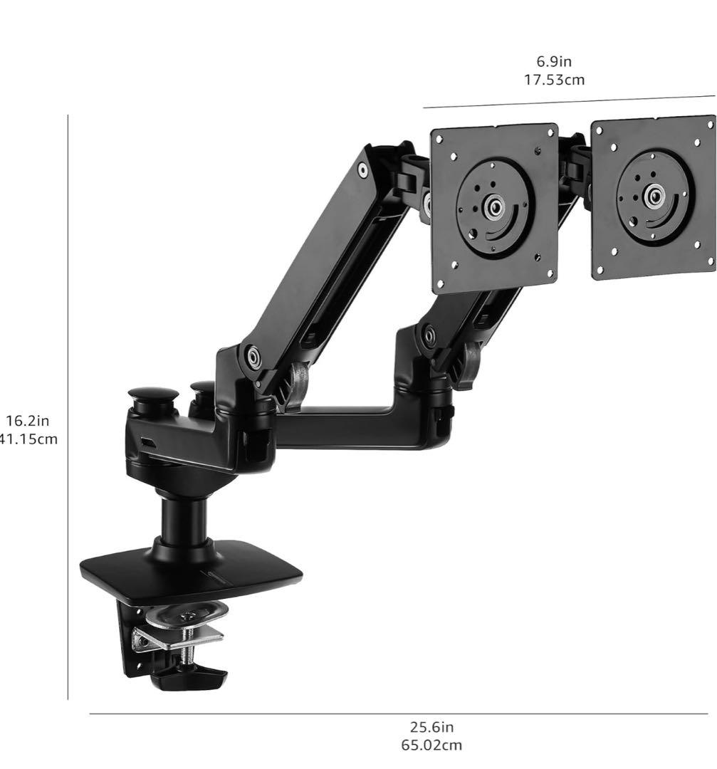 Amazon Basics デュアルモニターアーム2024年製
