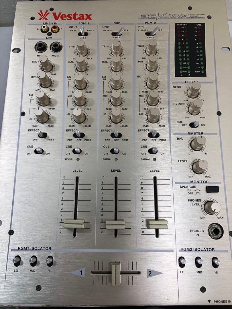 VESTAX ベスタクス　PCV-275 縦横フェーダーメンテナンス