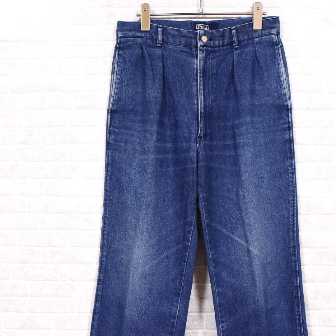 ポロラルフローレン デニムスラックス トラウザーパンツ RALPH LAUREN
