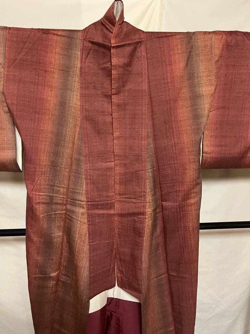 ☘️早い者勝ち☘️【国宝品】●岐阜県無形文化財【郡上紬】●幻の紬●草木染●紬●着物