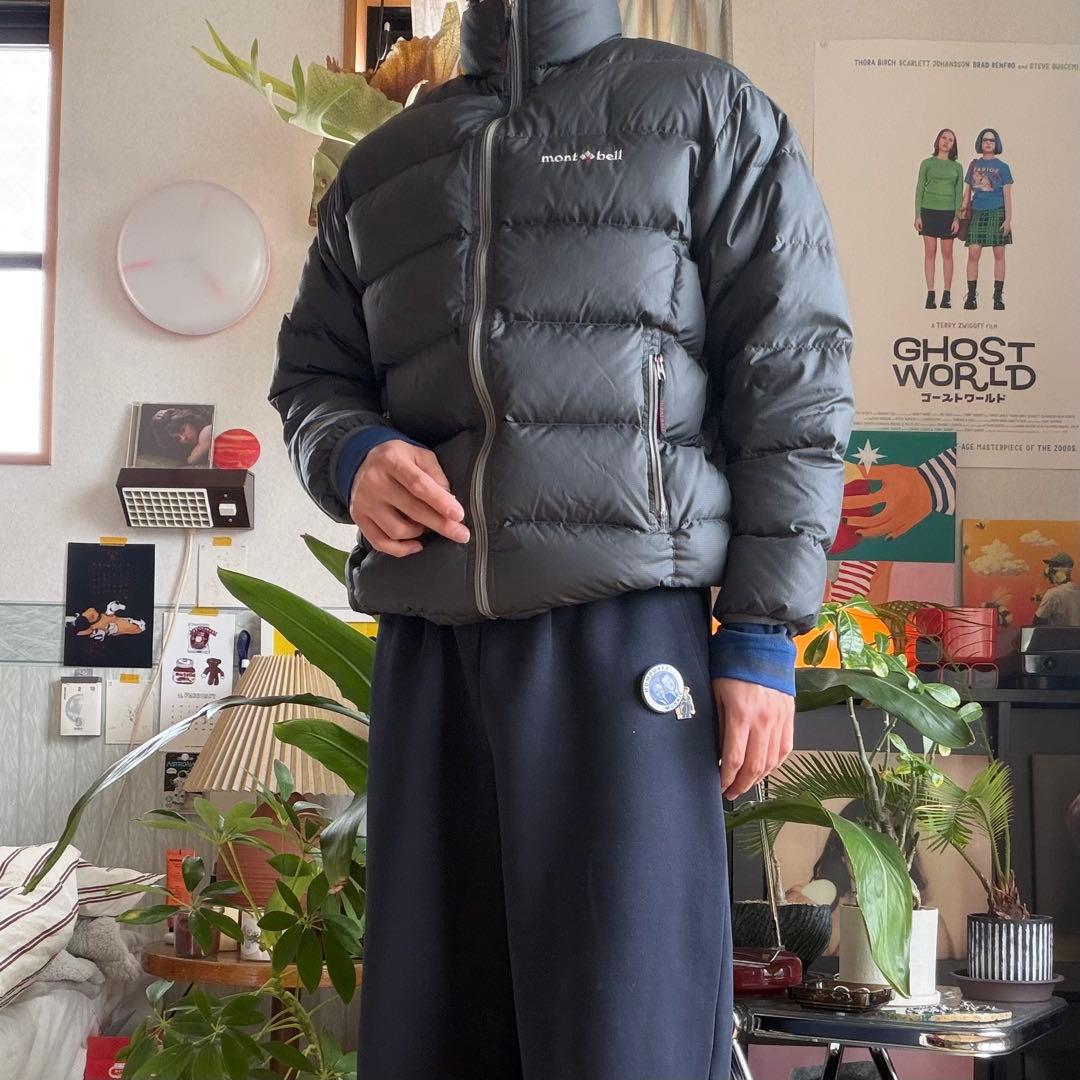 90s montbell ダウンジャケット グレー
