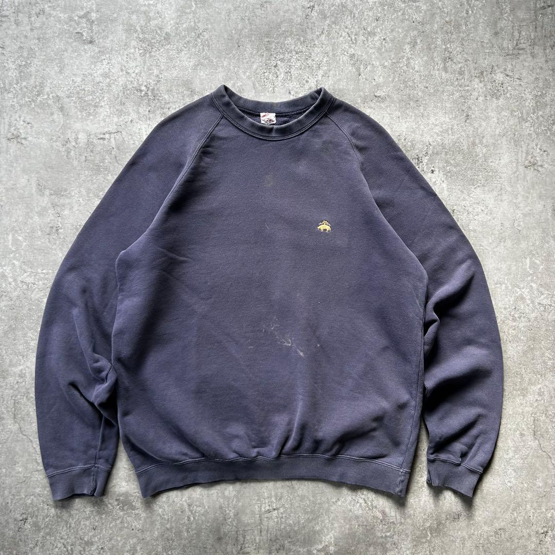 70s- ブルックスブラザーズ スウェット フェードネイビー XL相当