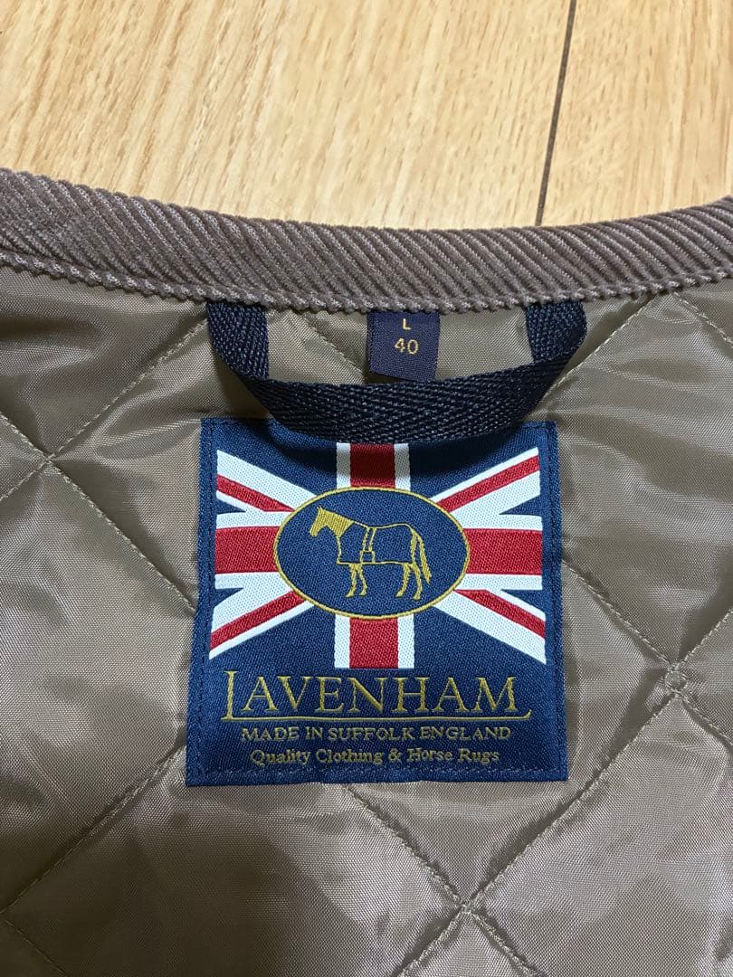 ラベンハム LAVENHAM キルティング ベストTHORNHAM Ｌ