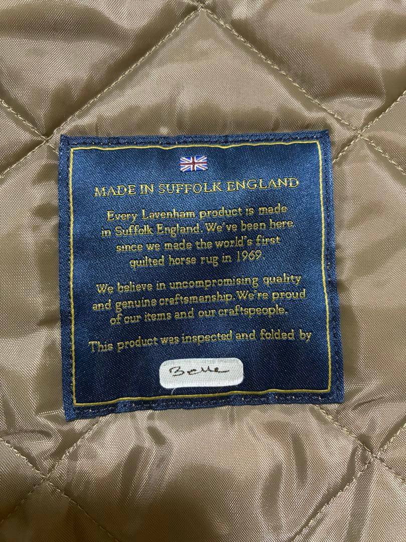 ラベンハム LAVENHAM キルティング ベストTHORNHAM Ｌ