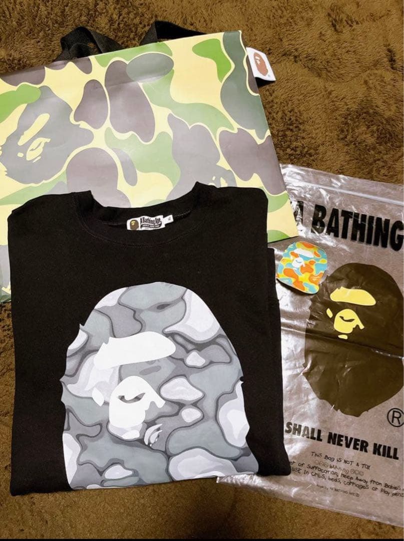 アベイシングエイプ　スウェットトレーナー　XL　黒