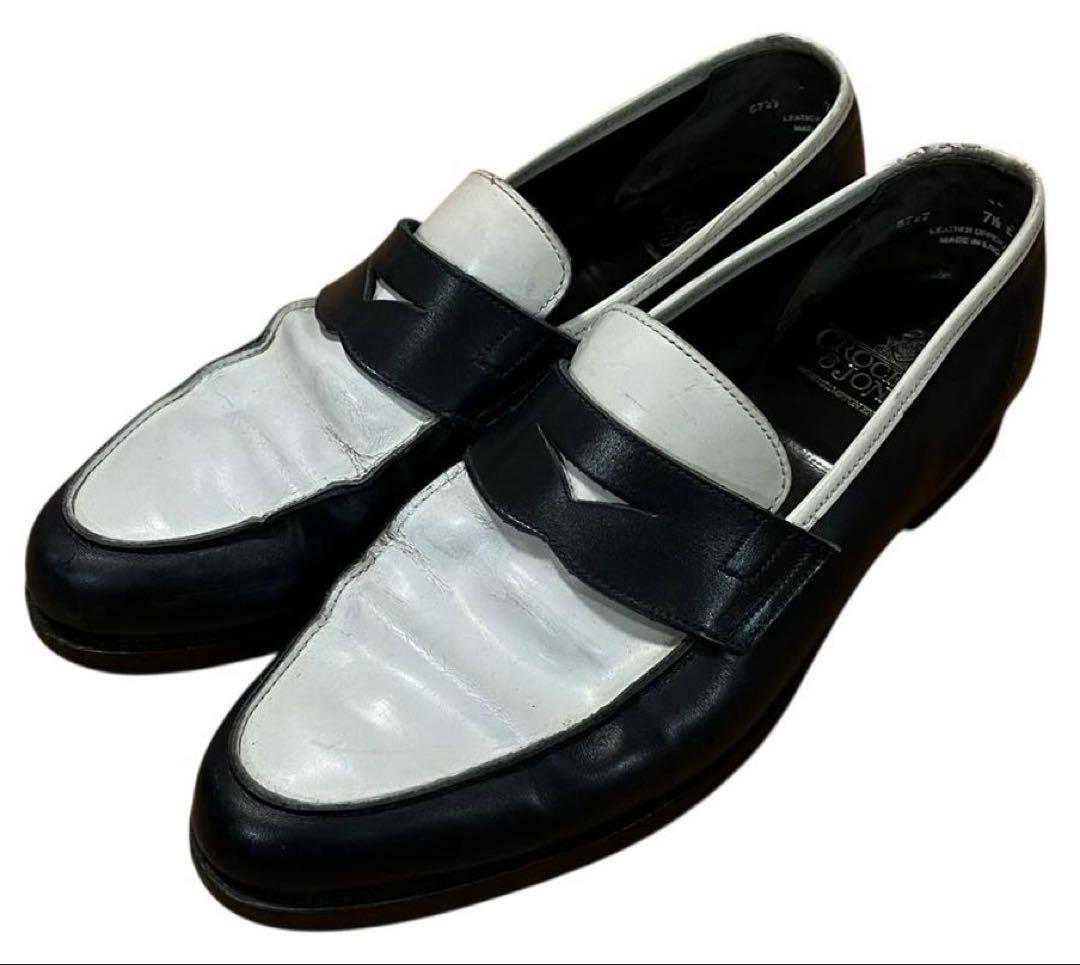 CROCKETT&JONES コンビ レザー ペニー ローファー7.5