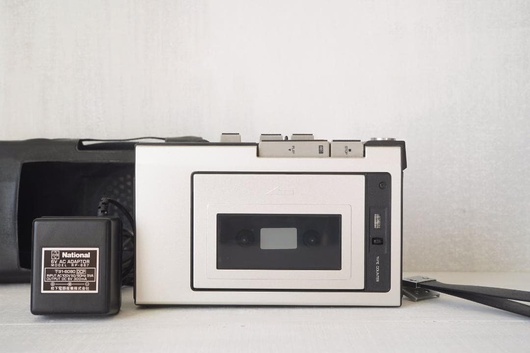 National カセットレコーダー RQ-333 ケース&アダプター付き 美品