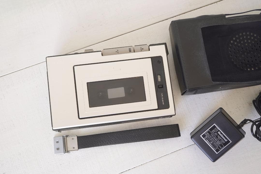National カセットレコーダー RQ-333 ケース&アダプター付き 美品