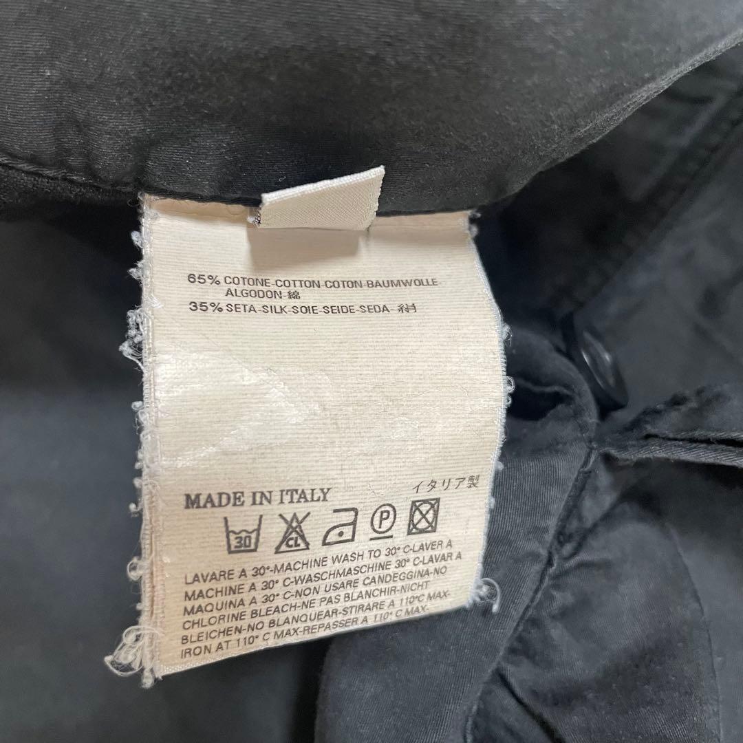 08ss/マルタンマルジェラ/ハーフパンツ/黒/46/コットン/シルク