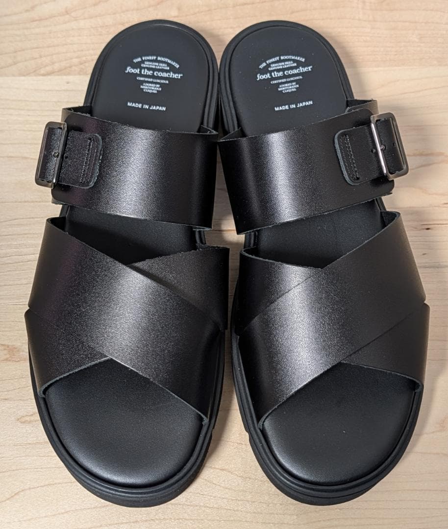 新品 foot the coacher CROSS BELT SANDALS