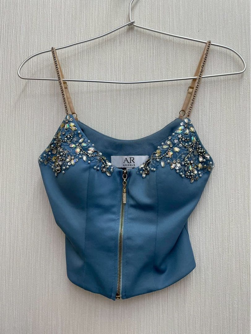 Angel R エンジェルアール　ビーズ装飾付きミニドレス　セットアップ　XS