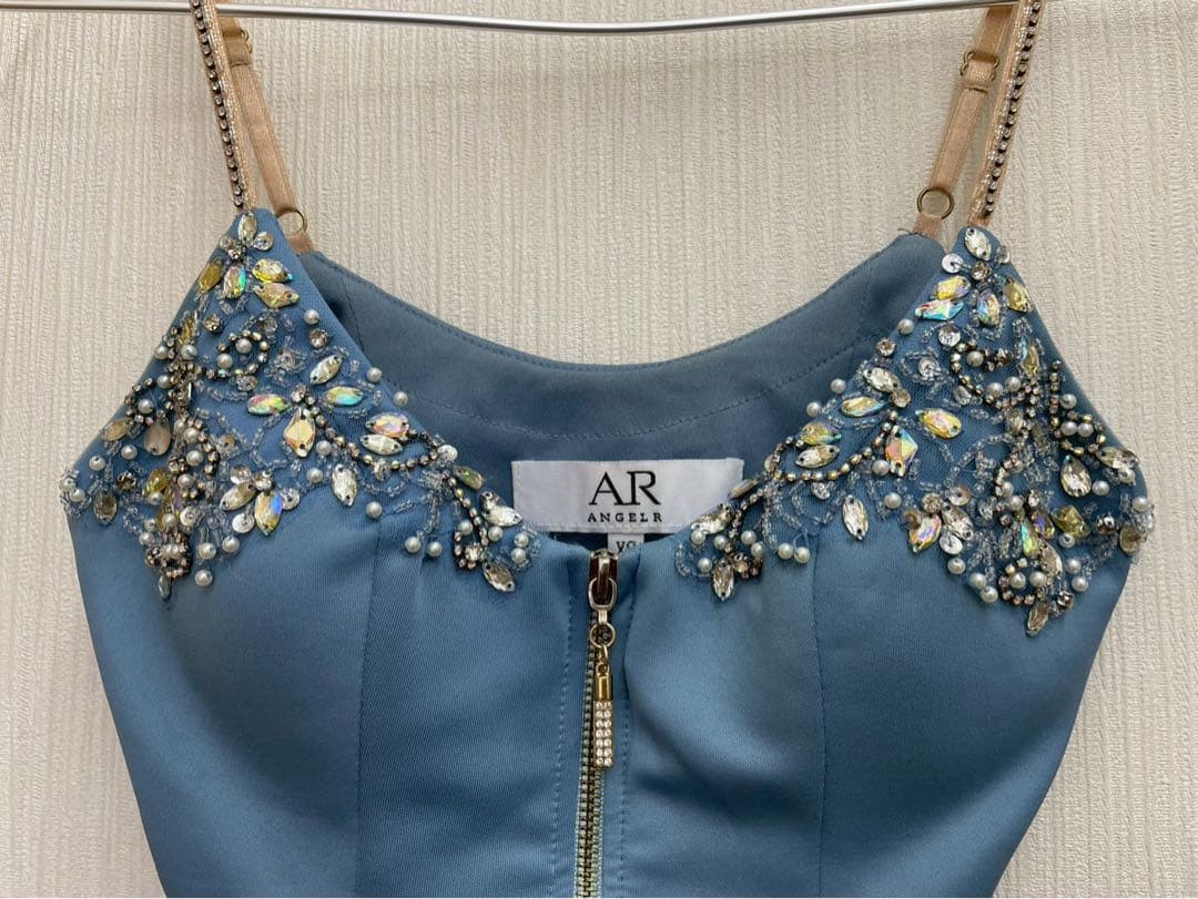 Angel R エンジェルアール　ビーズ装飾付きミニドレス　セットアップ　XS