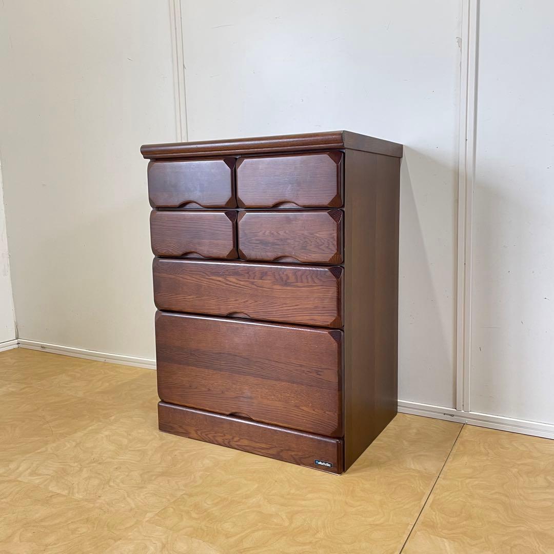 マルヨシ民芸家具 4段 6杯 チェスト② 引き出し タンス 電話台 収納