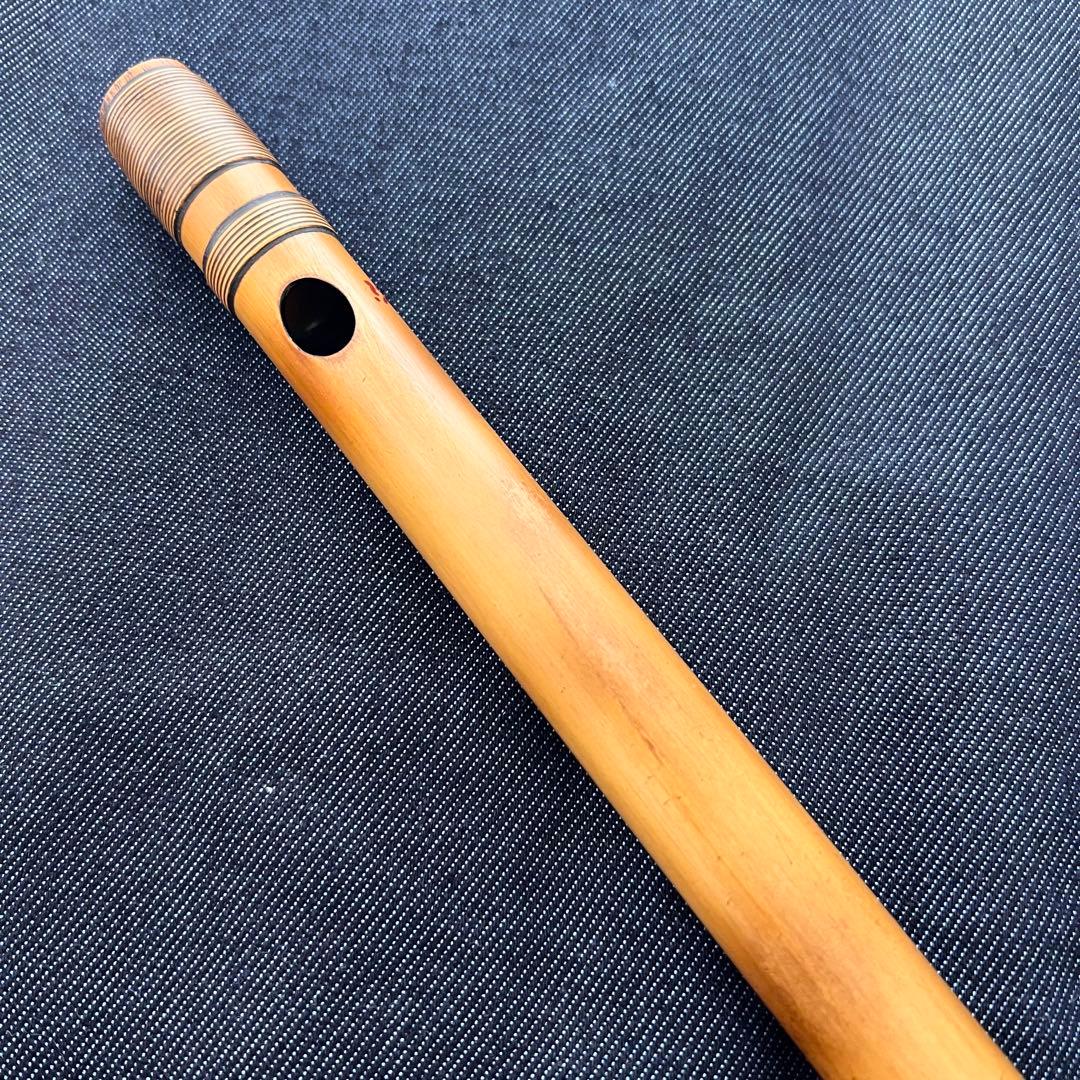 篠笛 笛処 蘭照（蘭情）4本調子 唄用 天地籐巻