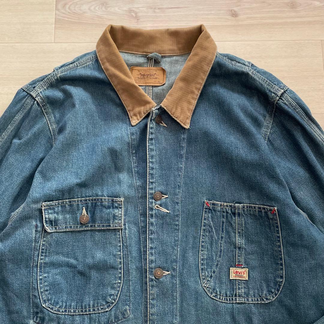 90s USA製 Levi’s 70742-21 デニムカバーオール サイズ40