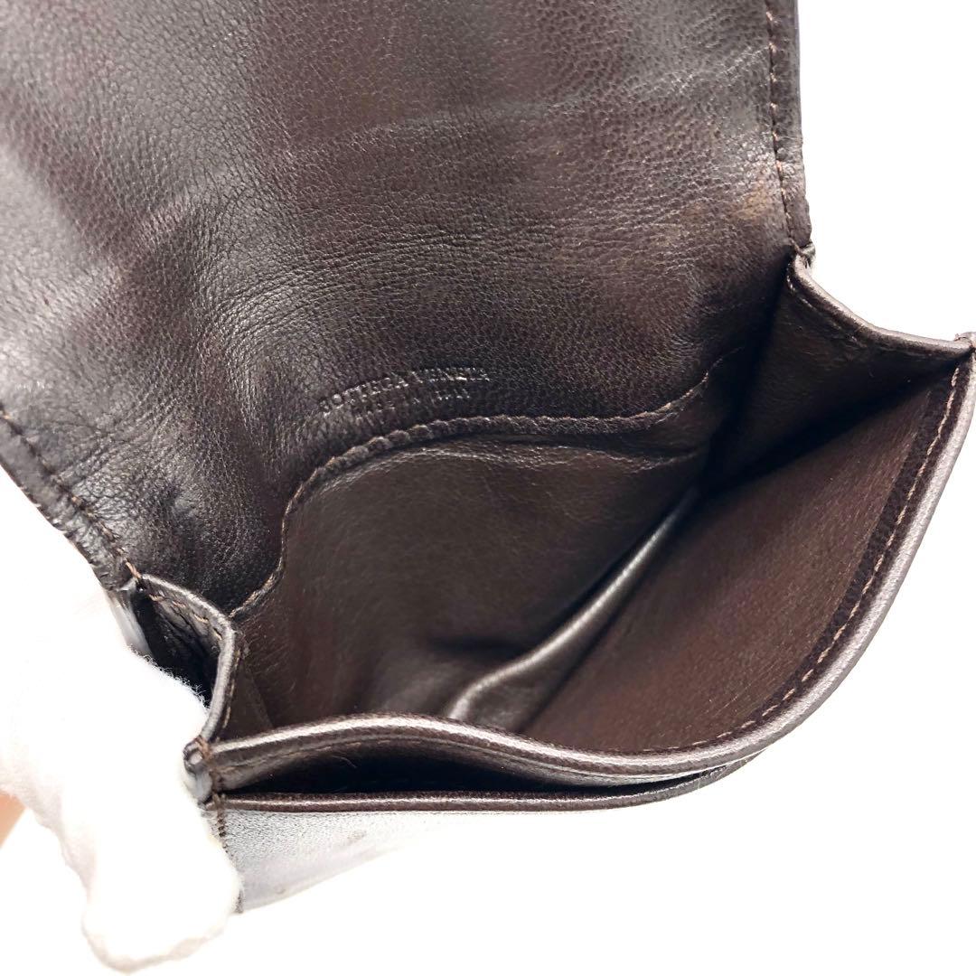 【極美品✨】ボッテガヴェネタ イントレチャート 名刺入れ ダークブラウン