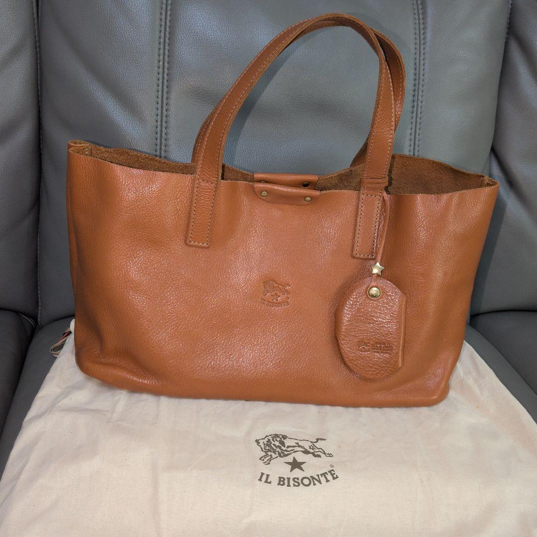⚠専用 イルビゾンテ IL BISONTE トートバッグ 革 ミラーチャーム付