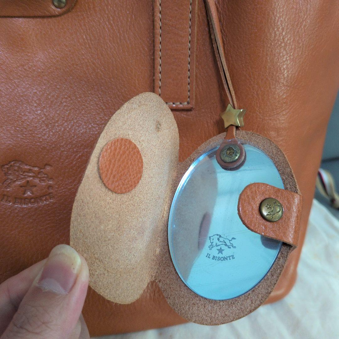 ⚠専用 イルビゾンテ IL BISONTE トートバッグ 革 ミラーチャーム付