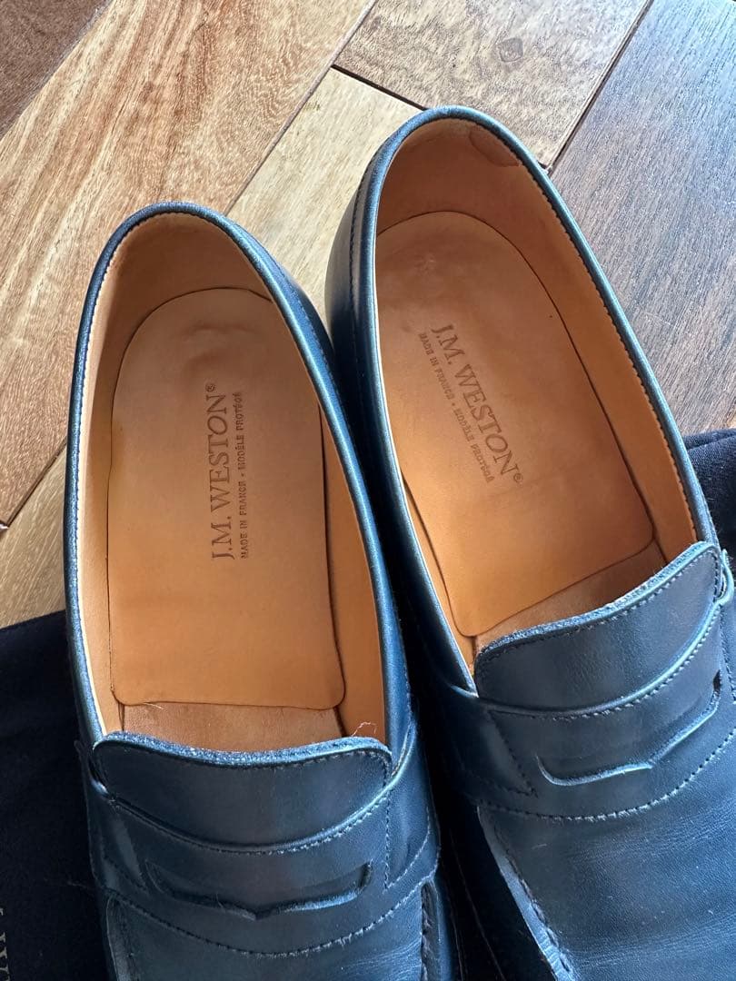jmweston シグニチャーローファーネイビー