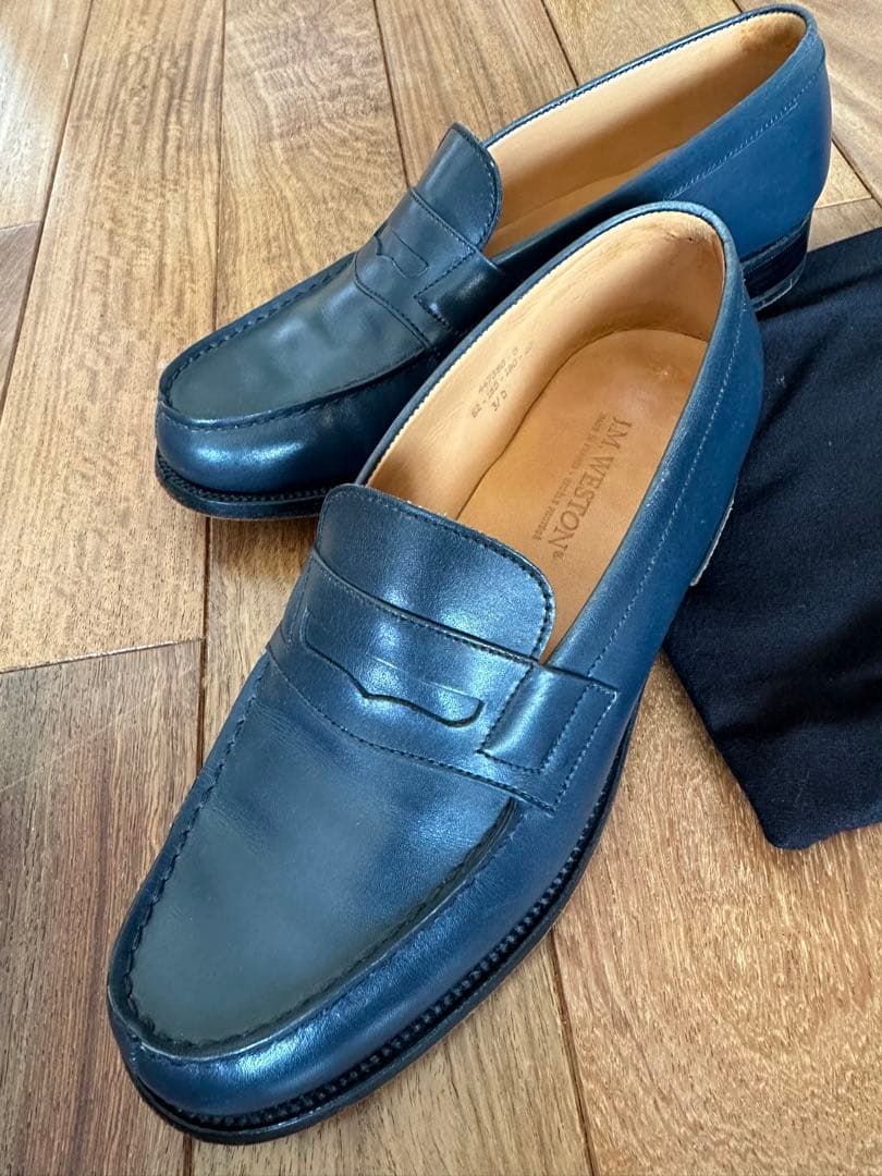 jmweston シグニチャーローファーネイビー