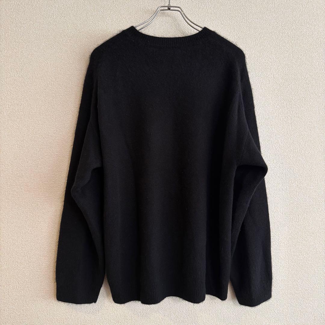 トップス AURALEE BABY CASHMERE KNIT P/O BLACK 5