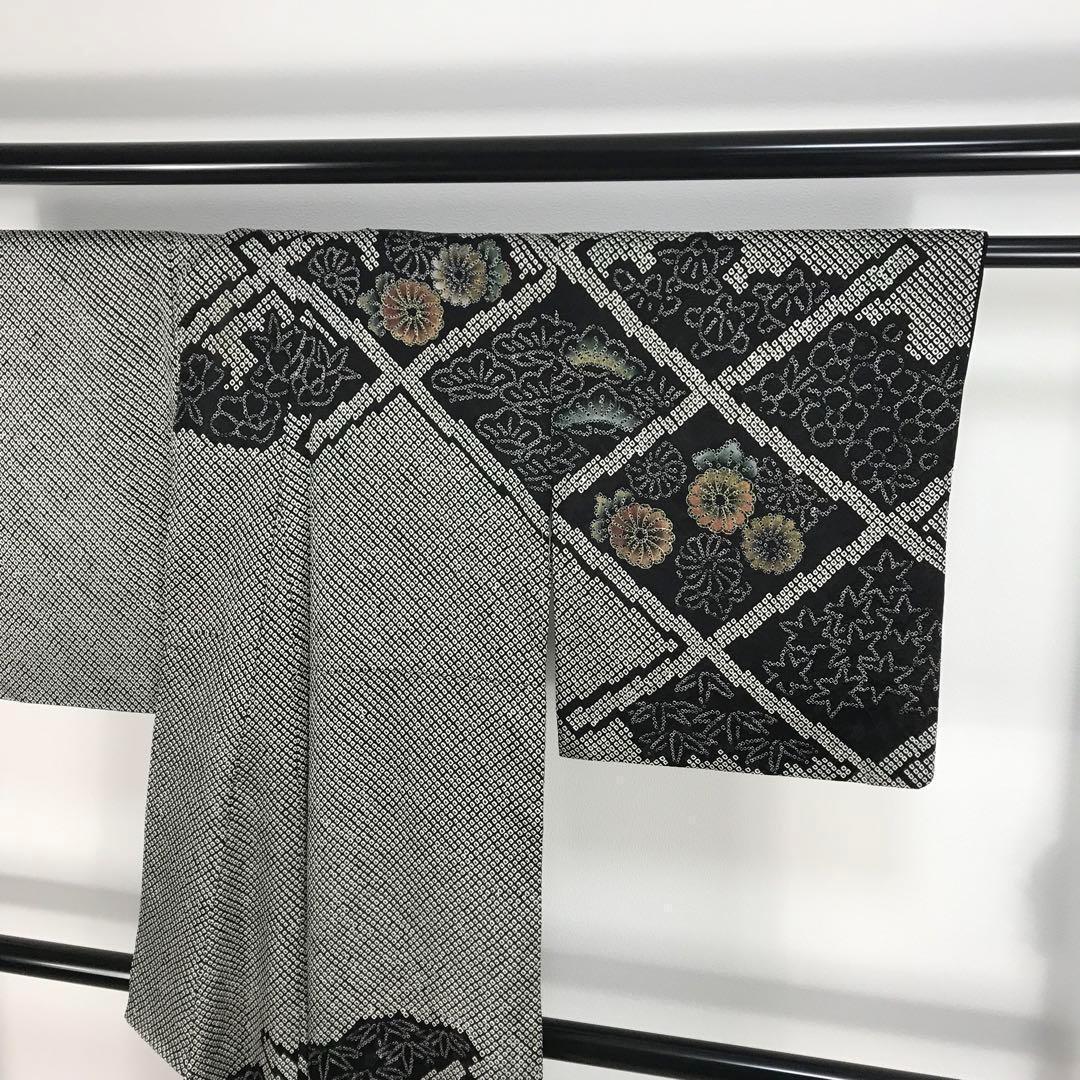 ZF-1082 訪問着 総絞り 金彩 金箔 逸品 高級 上質 正絹 袷 広衿