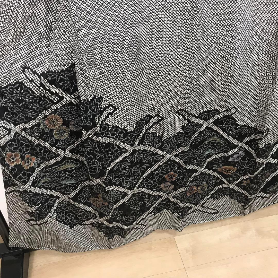 ZF-1082 訪問着 総絞り 金彩 金箔 逸品 高級 上質 正絹 袷 広衿