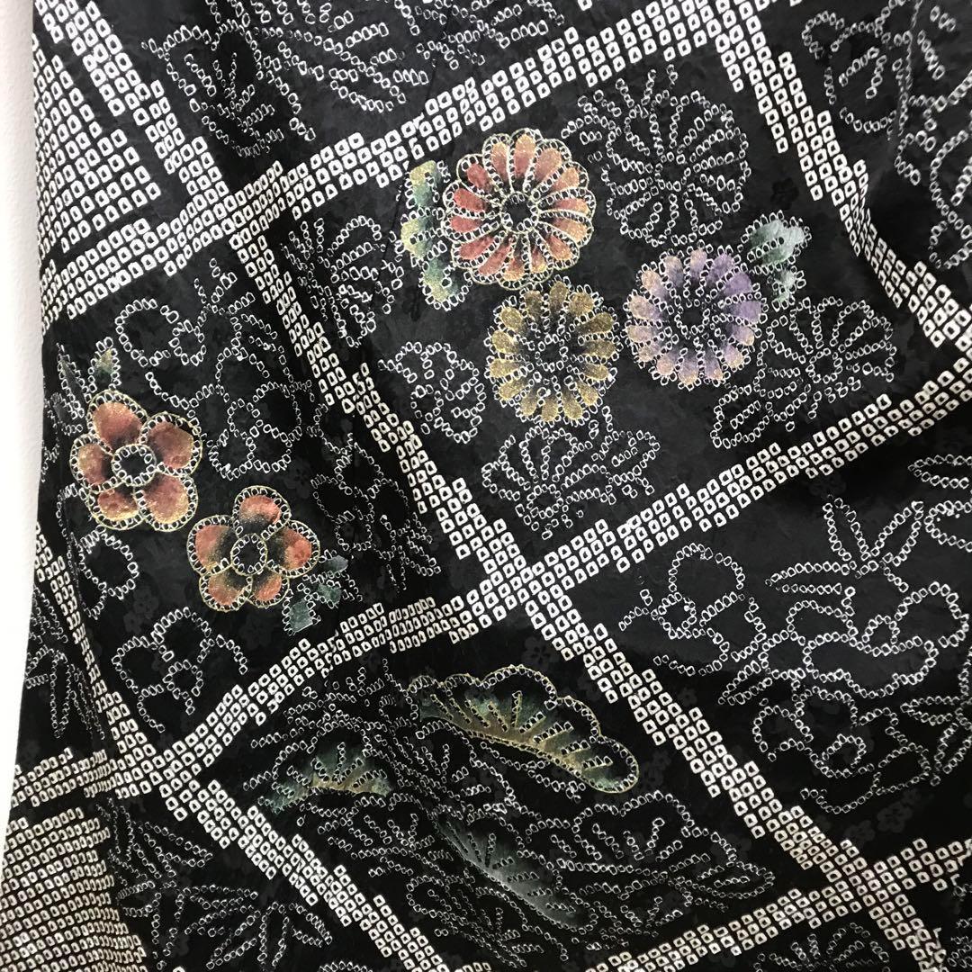 ZF-1082 訪問着 総絞り 金彩 金箔 逸品 高級 上質 正絹 袷 広衿