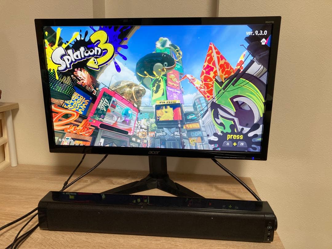 明*白様 フルHDゲーミングモニター + サウンドバースピーカー セット