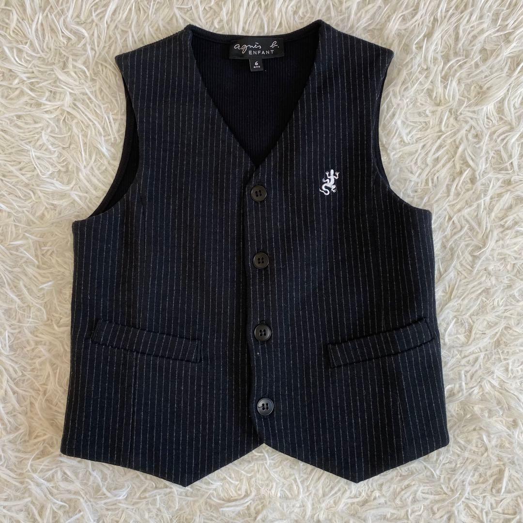 【美品】アニエスベー　スリーピースフォーマル4点セット　男の子　110cm