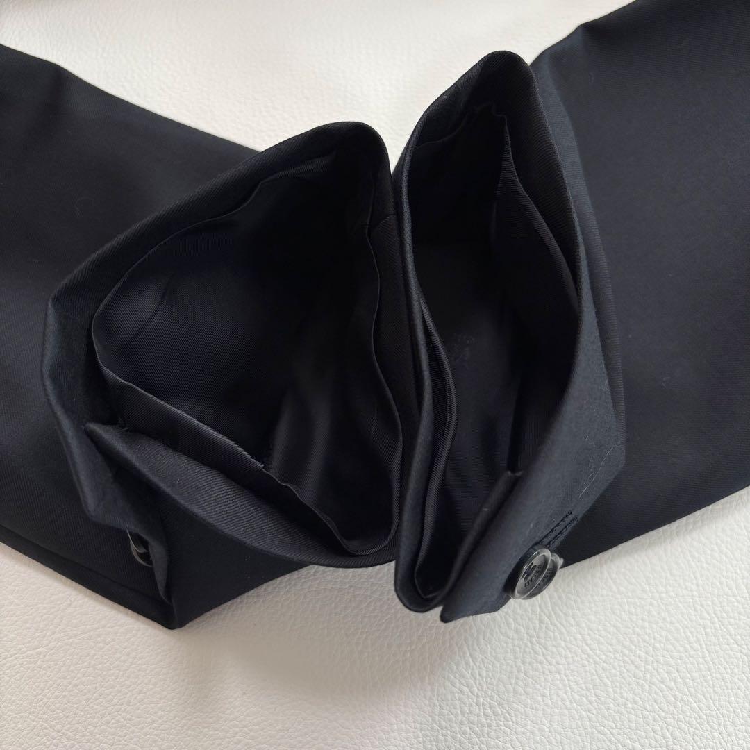 美品 ヴェルサーチ スーツ セットアップ XLサイズ 無地 裏地ロゴ 濃紺