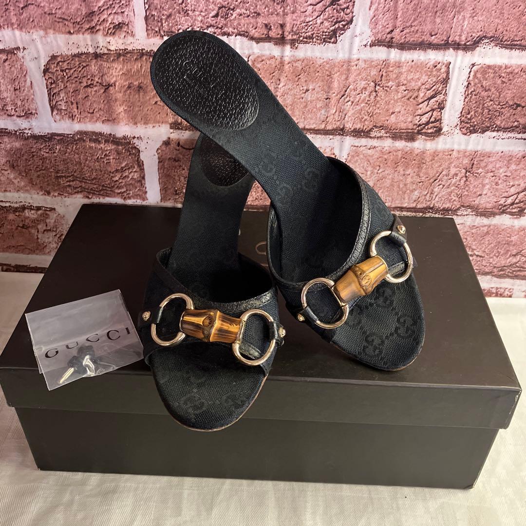 GUCCI♡グッチ バンブーGG柄ミュール