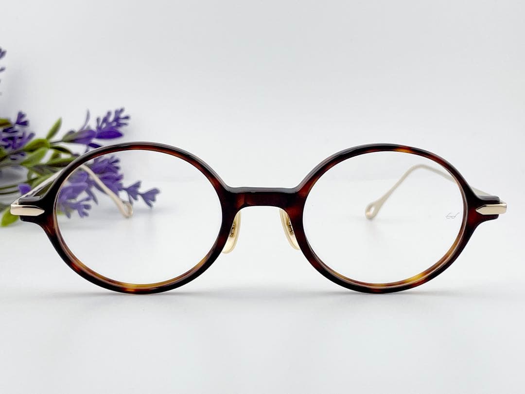 Enaloid col.02 エナロイド ラウンド 鼈甲柄 サングラス