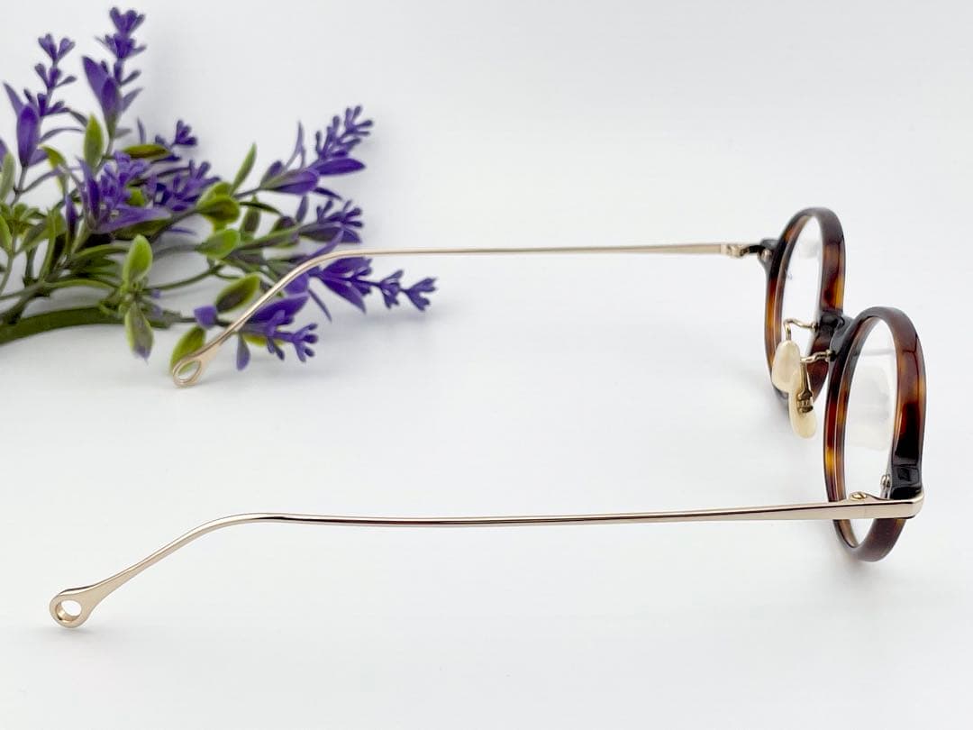 Enaloid col.02 エナロイド ラウンド 鼈甲柄 サングラス