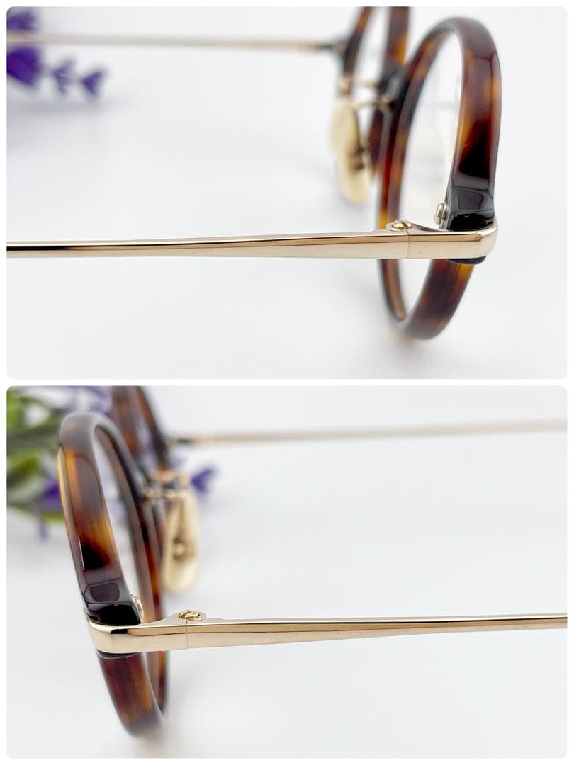 Enaloid col.02 エナロイド ラウンド 鼈甲柄 サングラス