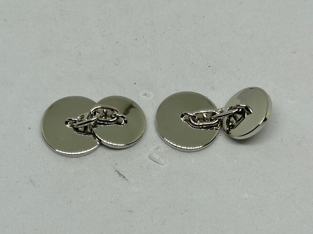 HERMES カフリンクス セリエ カフス メタル ブラック シルバー