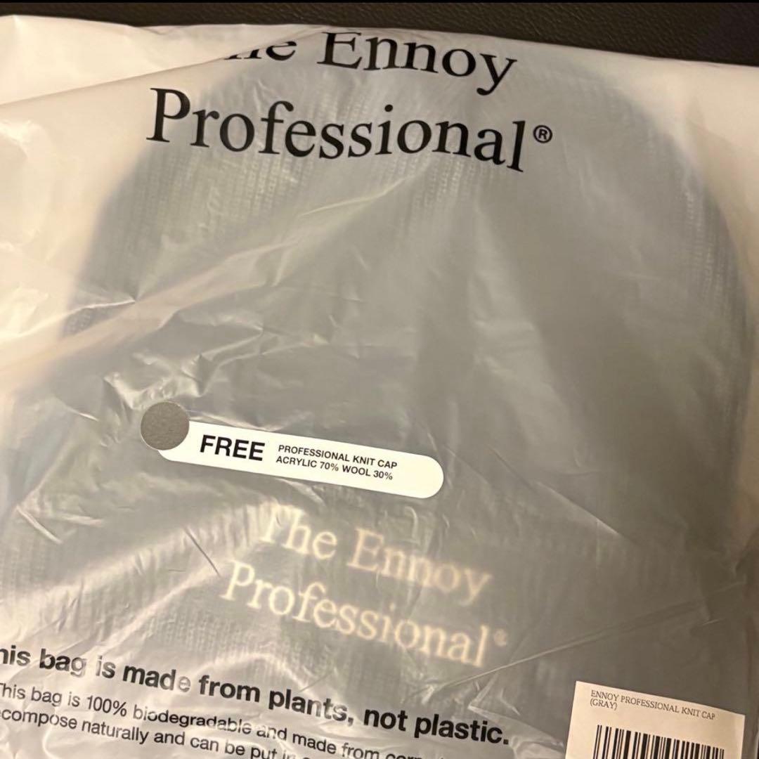 帽子 ennoy PROFESSIONAL KNIT CAP GRAY