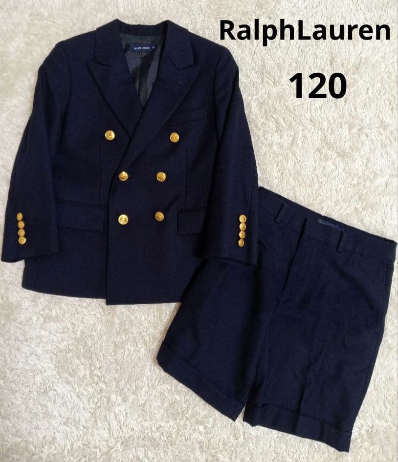 RalphLauren　120 金ボタン　ネイビー　　ジャケット　パンツ
