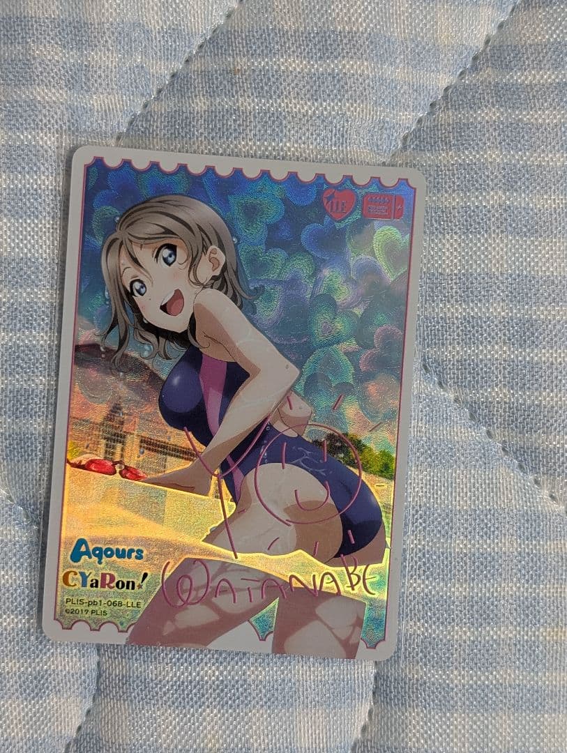 ラブカ Aqours 渡辺曜 LLE サインカード