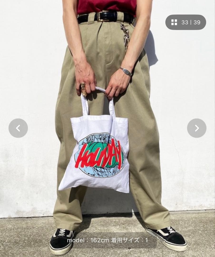 HOLIDAY DICKIES 2TUCK PANTS カーキ