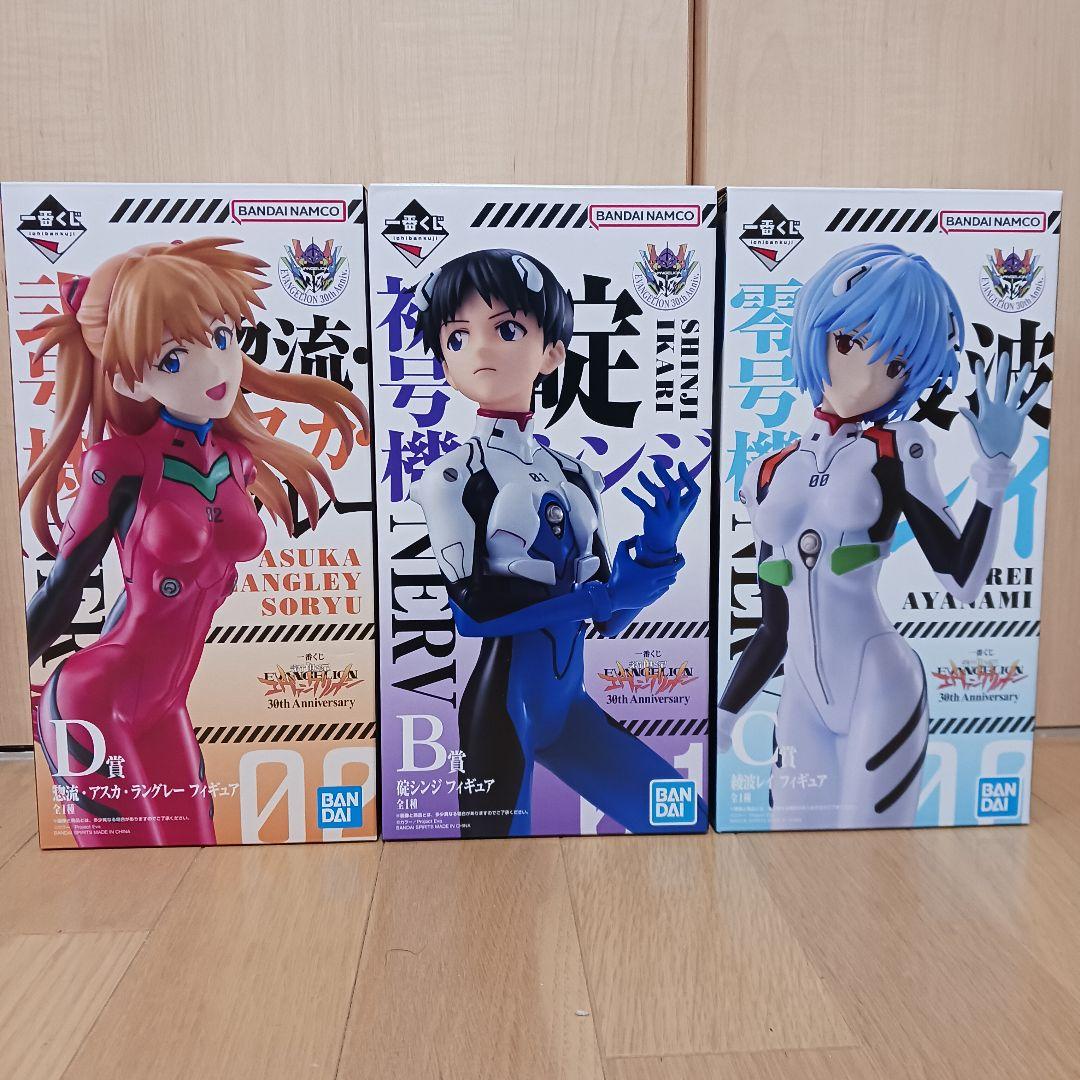 一番くじ エヴァンゲリオン B賞 C賞 D賞 セットおまけ付き