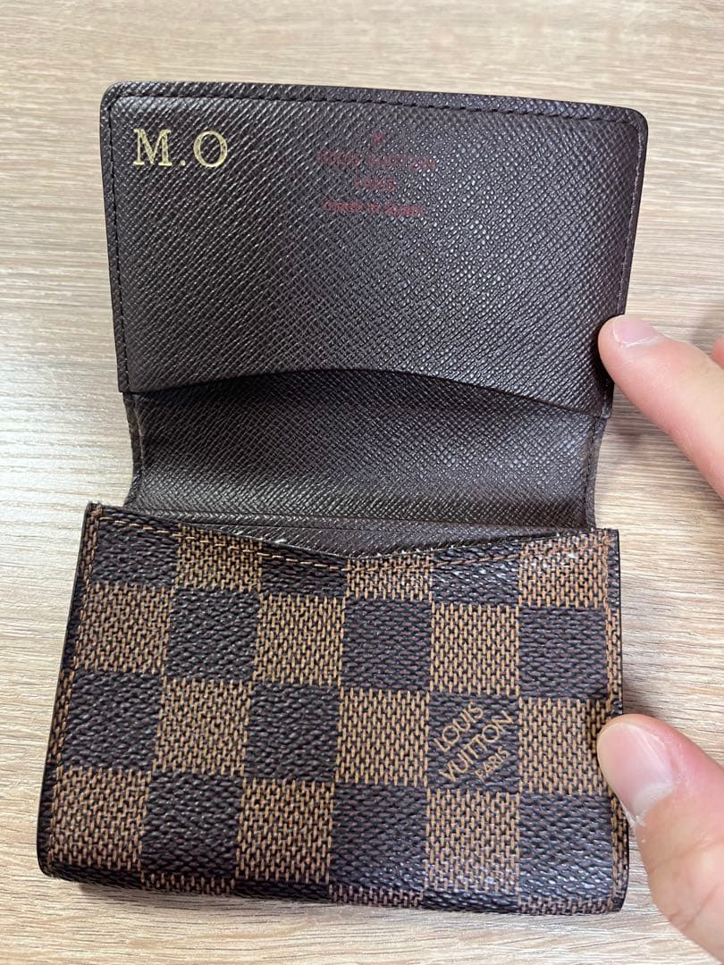 美品　ルイヴィトン ダミエ 名刺 カードケース　刻印あり